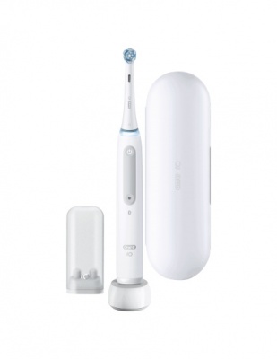 Oral-B | iO4 | Electric Toothbrush | Rechargeable | For adults | ml | Number of heads | Quite White | Number of brush heads included 1 | Number of teeth brushing modes 4