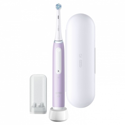 Oral-B | iO4 | Electric Toothbrush | Rechargeable | For adults | ml | Number of heads | Lavender | Number of brush heads included 1 | Number of teeth brushing modes 4