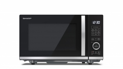 Sharp | Microwave Oven with Grill | YC-QG204AE-B | Free standing | 20 L | 800 W | Grill | Black