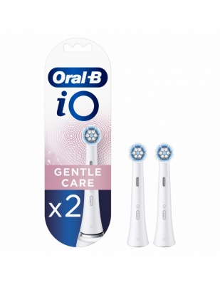 Oral-B Toothbrush replacement iO Gentle Care Heads For adults Number of brush heads included 2 Number of teeth brushing modes Does not apply White