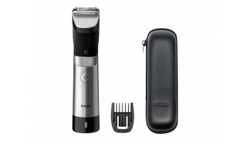 Philips | Beard Trimmer | BT9810/15 | Cordless and corded | Number of length steps 30 | Step precise 0.4 mm | Black/Silver