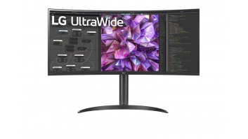 LG | Curved Monitor | 34WQ75C-B | 34 " | IPS | QHD | 21:9 | 60 Hz | 5 ms | 3440 x 1440 | 300 cd/m² | HDMI ports quantity 2 | Black | Warranty 24 month(s)