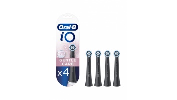 Oral-B Toothbrush replacement iO Gentle Care Heads For adults Number of brush heads included 4 Number of teeth brushing modes Does not apply Black