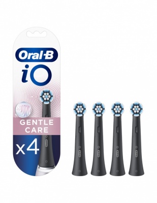 Oral-B Toothbrush replacement iO Gentle Care Heads For adults Number of brush heads included 4 Number of teeth brushing modes Does not apply Black