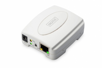 Digitus | USB Print Server, 1-Port 1x RJ45, 1x USB A, USB 2.0 | DN-13003-2 | White