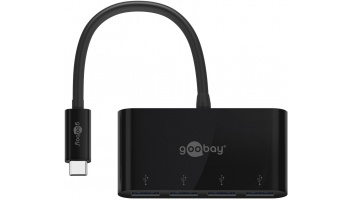 Goobay | 4-Port USB-C Multiport Adapter | 61073 | Type-C | USB-A