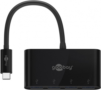 Goobay | 4-Port USB-C Multiport Adapter | 61073 | Type-C | USB-A