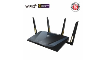 Wireless Dual Band Gigabit Router, UK | RT-AX88U PRO | 802.11ax | 1148+4804 Mbit/s | 10/100/1000 Mbit/s | Ethernet LAN (RJ-45) ports 4 | Mesh Support Yes | MU-MiMO Yes | 3G/4G data sharing | Antenna type 4x External