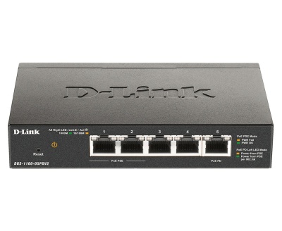 D-Link | 5-Port Gigabit PoE Smart Managed Switch and PoE Extender | DGS-1100-05PDV2 | Web managed | Desktop | Power supply type External