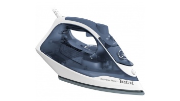 TEFAL | FV2837E0 | Steam Iron | 2400 W | Water tank capacity 150 ml | Continuous steam 35 g/min | Blue/White