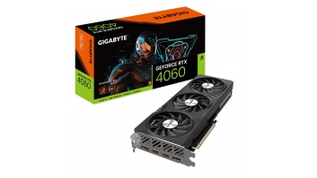 Gigabyte | GV-N4060GAMING OC-8GD 1.0 | NVIDIA | 8 GB | GeForce RTX 4060 | GDDR6 | HDMI ports quantity 2 | PCI-E 4.0 | Memory clock speed 17000 MHz