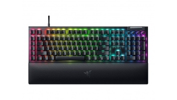 Razer | Mechanical Gaming Keyboard | BlackWidow V4 | Black | Mechanical Gaming Keyboard | Wired | Nordic | N/A g | Green Mechanical Switches (Clicky)