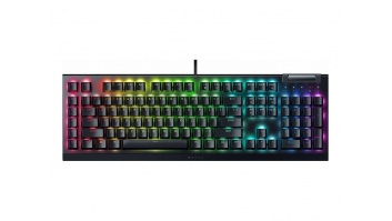 Razer | Mechanical Gaming Keyboard | BlackWidow V4 X | Black | Mechanical Gaming Keyboard | Wired | US | N/A g | Green Mechanical Switches (Clicky)