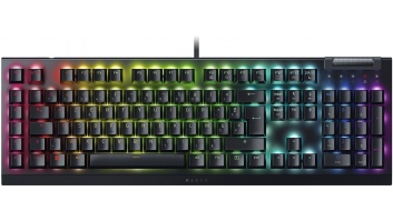 Razer | Mechanical Gaming Keyboard | BlackWidow V4 X | Mechanical Gaming Keyboard | Wired | Russian | Black | Green Mechanical Switches