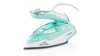 ETA | ETA127190000 Sophia | Steam Travel Iron | 1100 W | Water tank capacity 80 ml | Continuous steam 30 g/min | Steam boost performance 50 g/min | Green/White