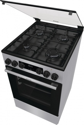 Gorenje | Cooker | GK5C40SH | Hob type  Gas | Oven type Electric | Grey | Width 50 cm | Grilling | LED | Depth 59.4 cm | 70 L