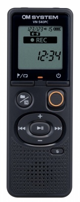 Olympus | Digital Voice Recorder (OM Branded) | VN-540PC | Black | Segment display 1.39' | WMA