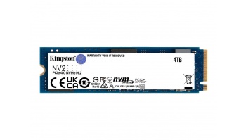 Kingston | SSD | NV2 | 4000 GB | SSD form factor M.2 2280 | SSD interface PCIe 4.0 x4 NVMe | Read speed 3500 MB/s | Write speed 2800 MB/s