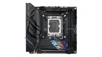 Asus | ROG STRIX B760-I GAMING WIFI | Processor family Intel | Processor socket LGA1700 | DDR5 SDRAM | Supported hard disk drive interfaces M.2, SATA | Number of SATA connectors 4