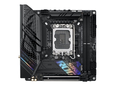 Asus | ROG STRIX B760-I GAMING WIFI | Processor family Intel | Processor socket LGA1700 | DDR5 SDRAM | Supported hard disk drive interfaces M.2, SATA | Number of SATA connectors 4