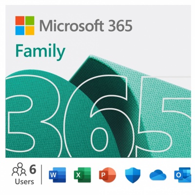 Microsoft | 365 Family | 6GQ-01897 | M365 Family | FPP | License term 1 year(s) | English | EuroZone Medialess