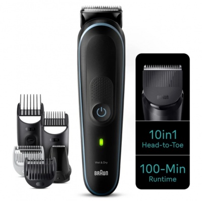 Braun | MGK5445 | All-in-one trimmer | Cordless | Number of length steps 13 | Black/Blue