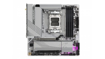 Gigabyte | B650M A ELITE AX ICE | Processor family AMD | Processor socket AM5 | DDR5 | Supported hard disk drive interfaces SATA, M.2 | Number of SATA connectors 4