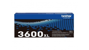 Brother TN-3600XL Genuine High Yield Toner Cartridge, Black | Brother Toner cartridge | Black