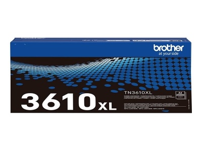 Brother TN-3610XL Genuine High Yield Toner Cartridge, Black | Brother TN3610XL | Toner cartridge | Black