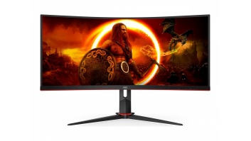 AOC | Gaming Monitor | CU34G2XP/BK | 34 " | VA | 21:9 | 180 Hz | 1 ms | 3440 x 1440 pixels | HDMI ports quantity 2 | Black