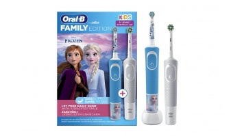 Oral-B | Electric Toothbrush | D100 Kids Frozen + Vitality Pro D103 | Rechargeable | For adults and children | Number of brush heads included 2 | Number of teeth brushing modes 3