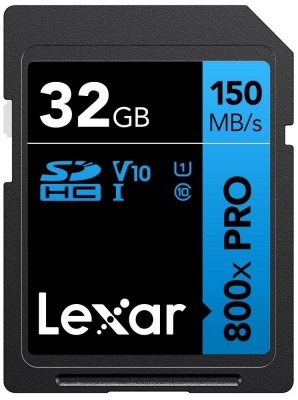 Lexar | Memory Card | Professional 800x PRO | 32 GB | SDXC | Flash memory class UHS-I