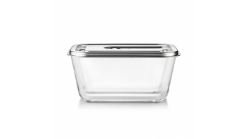 Caso Glass Vacuum Container with Plastic Lid | VacuBoxx Inox XL | Transparent