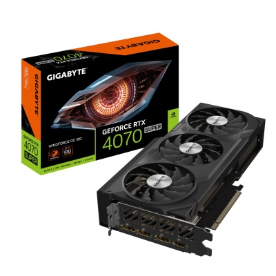 Gigabyte | GV-N407SWF3OC-12GD 1.0 | NVIDIA | 12 GB | GeForce RTX 4070 SUPER | GDDR6X | HDMI ports quantity 1 | PCI-E 4.0