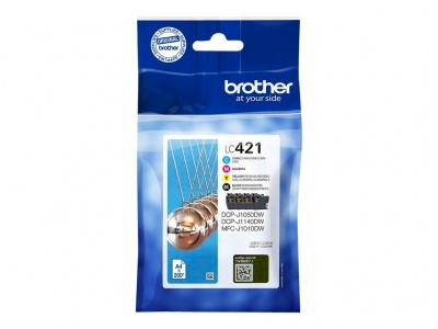 Brother LC421VALDR | Ink Cartridges | Black, cyan, magenta, yellow