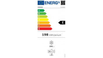 Gorenje | Freezer | FH19EAW | Energy efficiency class E | Chest | Free standing | Height 85.3 cm | Total net capacity 191 L | Display | White