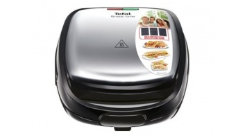 TEFAL Sandwich Maker | SW342D38 | 700 W | Number of plates 3 | Black/Stainless Steel