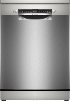 Bosch | Dishwasher | SMS4HVI00E | Free standing | Width 60 cm | Number of place settings 14 | Number of programs 6 | Energy efficiency class D | Display | AquaStop function | Silver inox