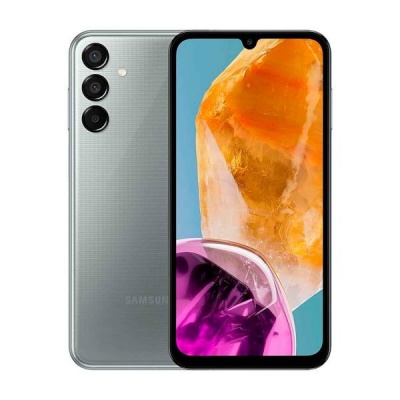 Samsung Galaxy M15 (M156) | Grey | 6.5 " | Super AMOLED | 1080 x 2340 pixels | Mediatek | Dimensity 6100+ (6 nm) | Internal RAM 4 GB | 128 GB | microSDXC | Dual SIM | Nano-SIM | 4G | 5G | Main camera 50+5+2 MP | Secondary camera 13 MP | Android | 14 | 600