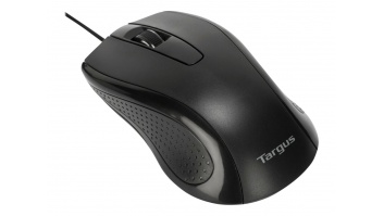 Targus Full-Size Optical Antimicrobial Wired Mouse | Mouse | Full-Size Optical Antimicrobial | Wired | Black