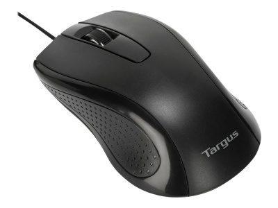 Targus Full-Size Optical Antimicrobial Wired Mouse | Mouse | Full-Size Optical Antimicrobial | Wired | Black