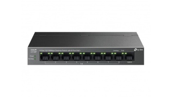 TP-LINK LS109P 9-Port 10/100 Mbps Desktop Switch with 8-Port PoE+