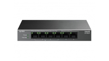 TP-LINK LS106LP 6-Port 10/100 Mbps Desktop Switch with 4-Port PoE