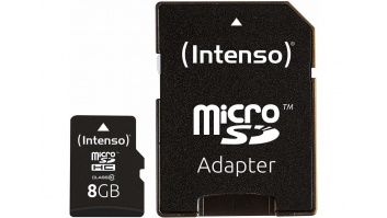 MEMORY MICRO SDHC 8GB C10/W/ADAPTER 3413460 INTENSO