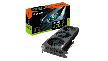 Graphics Card|GIGABYTE|NVIDIA GeForce RTX 4060 Ti|8 GB|GDDR6|128 bit|PCIE 4.0 16x|2xHDMI|2xDisplayPort|GV-N406TEAGLEOC-8GD