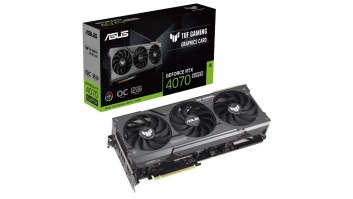 Graphics Card|ASUS|NVIDIA GeForce RTX 4070 SUPER|12 GB|GDDR6X|192 bit|PCIE 4.0 16x|Triple slot Fansink|1xHDMI|3xDisplayPort|TUF-RTX4070S-O12G-GAMING