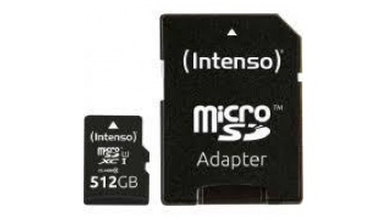 MEMORY MICRO SDXC 512GB UHS-I/W/ADAPTER 3423493 INTENSO