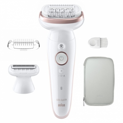 Braun SES9-030 Silk épil 9 Epilator, White/Rose