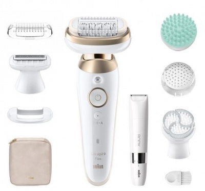 Braun SES9-481 Silk épil 9 Flex 3D Epilator, White/Gold