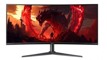 LCD Monitor|ACER|UM.CX0EE.H01|34"|Gaming/Curved/21 : 9|Panel VA|3440x1440|21:9|100Hz|Matte|1 ms|Speakers|Height adjustable|Tilt|Colour Black|UM.CX0EE.H01